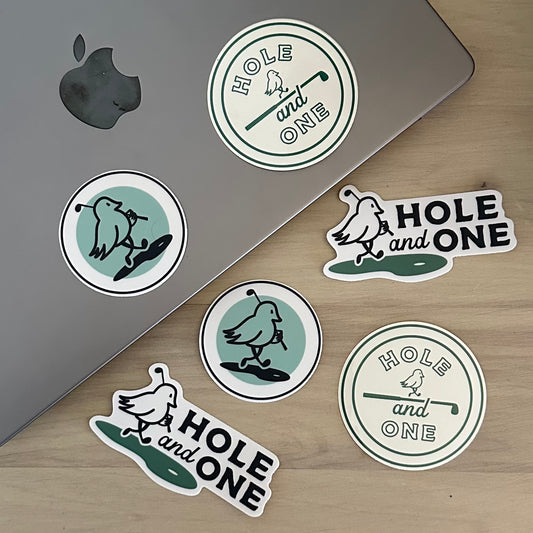 Hole and One Logo Stickers (set of 6)